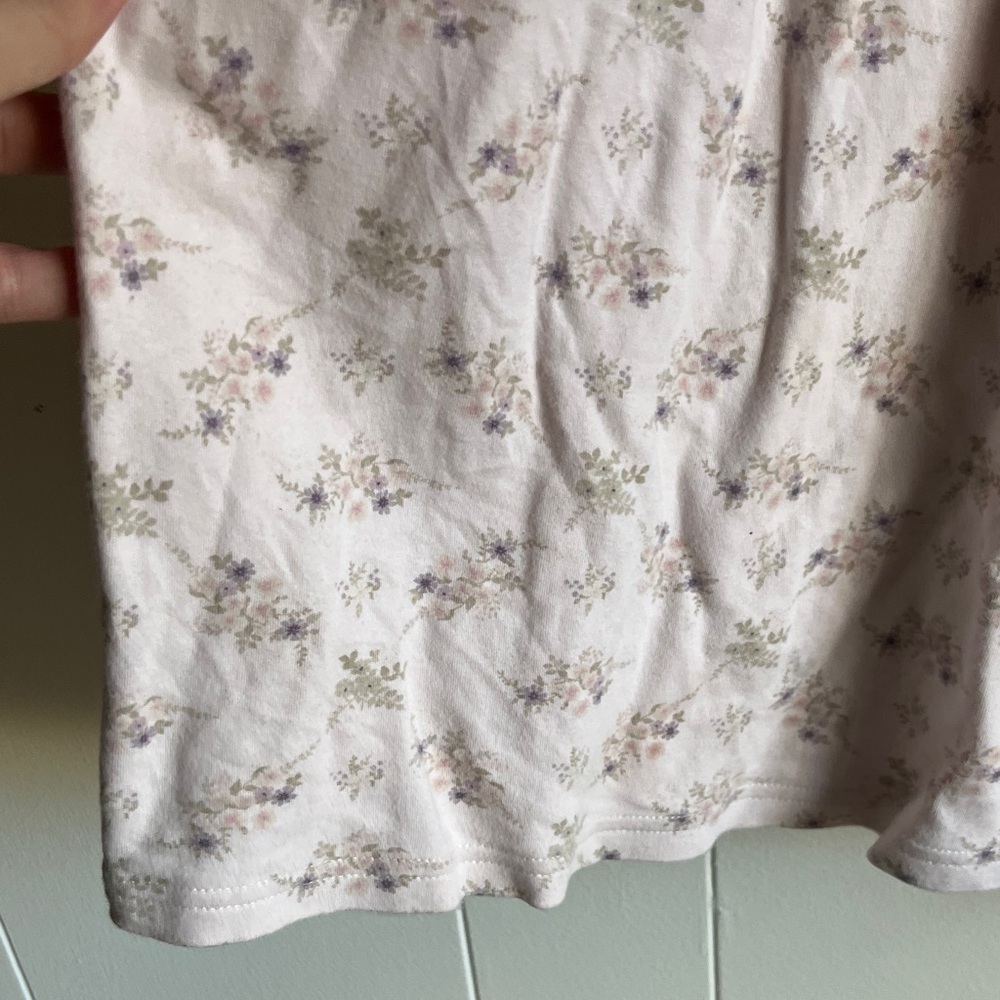 Jamie Kay Sienna Sweet Pea Floral Pink Organic Cotton Sleeveless Dress Sz 7 - Picture 9 of 12